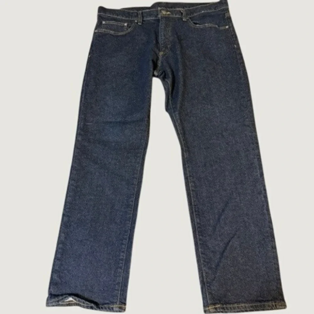 Brooks Brothers Mens Straight Leg Jeans Dark Wash Indigo 38x30 Stretch Denim